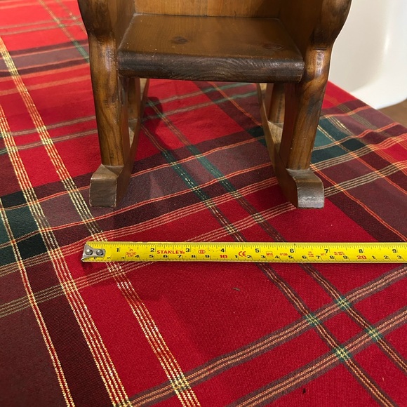 Vintage Wooden Doll Rocking Chair - Picture 10 of 12